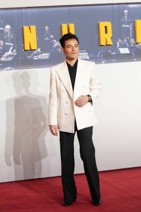 London, England, United Kingdom: Nuremberg film premiere in Leicester Square, London. Pictured: Rami Malek London United Kingdom  - ZUMAp169 20251106_zea_p169_1063 Copyright: xCRISTINAxMASSEIx