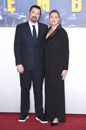 James Vanderbilt und Amber Freeman bei der Premiere des Kinofilms Nuremberg Nürnberg im Odeon Luxe Leisester Square. London, 06.11.2025