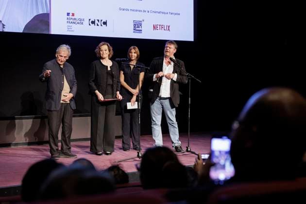 Ouverture de la rÃ trospective Sigourney Weaver Costa-Gavras, Sigourney Weaver, AnaÃ¯s Duchet, FrÃ dÃ ric Bonnaud - Ouverture de la rÃ trospective Sigourney Weaver Ã la CinÃ matheque francaise, Paris, France, le 06 11 2025.  Copyright: xThierryxStefanopoulosx