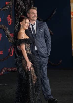 Stranger Things 5 Premiere - Los Angeles, USA LOS ANGELES, USA. November 06, 2025: Millie Bobby Brown & David Harbour at the premiere for Netflix s Stranger Things 5 at the TCL Chinese Theatre. Los Angeles CA USA  Copyright: xPaulxSmith Featureflashx