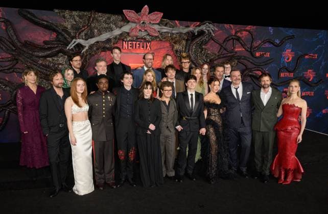 Stranger Things 5 Premiere - Los Angeles, USA LOS ANGELES, USA. November 06, 2025: Stranger Things Company at the premiere for Netflix s Stranger Things 5 at the TCL Chinese Theatre. Los Angeles CA USA  Copyright: xPaulxSmith Featureflashx