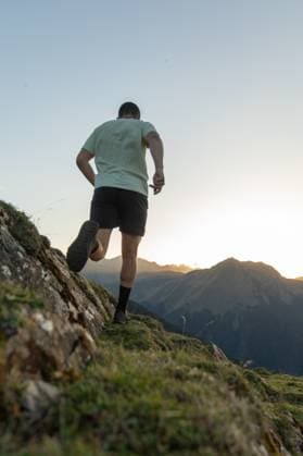 MR_ID31977_23064_CristianPenaVila.jpg A man is captured trail running in the stunning Pyrenees mountains at sunrise. The dynamic shot highlights his athleticism and the rugged beauty of the natural landscape around him. Model Released Robcabphotography_ID31977_1088544_021 Copyright: xRobcabphotographyx RECORD DATE NOT STATED