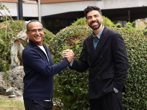 Rome, Rai headquarters formerly in Teulada, photocall for the TV show Sanremo Giovani. Pictured: Carlo Conti, Gianluca Gazzoli  Copyright: xMarcoxProvvisionatox xipa-agency.netx xMarcoxProvvisionatox IPA_Agency_IPA67653530