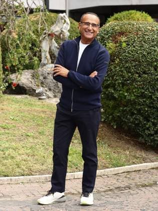 Rome, Italy: Rome, Rai headquarters formerly in Teulada, photocall for the TV show Sanremo Giovani. Pictured: Carlo Conti Rome Italy  - ZUMAp169 20251107_zea_p169_226 Copyright: xMarcoxProvvisionatox
