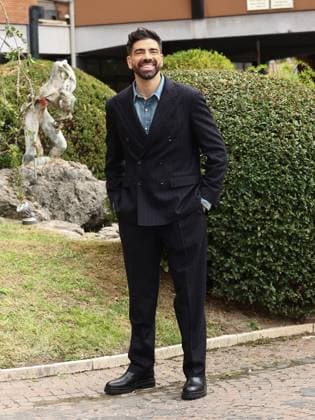 Rome, Italy: Rome, Rai headquarters formerly in Teulada, photocall for the TV show Sanremo Giovani. Pictured: Gianluca Gazzoli Rome Italy  - ZUMAp169 20251107_zea_p169_229 Copyright: xMarcoxProvvisionatox