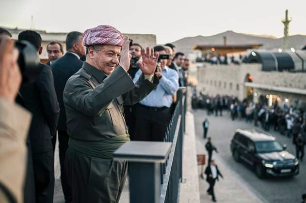 Barzani Visits Historic Zakho Castle Masoud Barzani visits the ancient citadel of Zakho Citadel in Zakho, Kurdistan Region, Iraq on October 31, 2025. The visit took place ahead of Iraq™s parliamentary elections scheduled for November 11. Zakho Duhok Iraq Copyright: xMohammedxMajidx