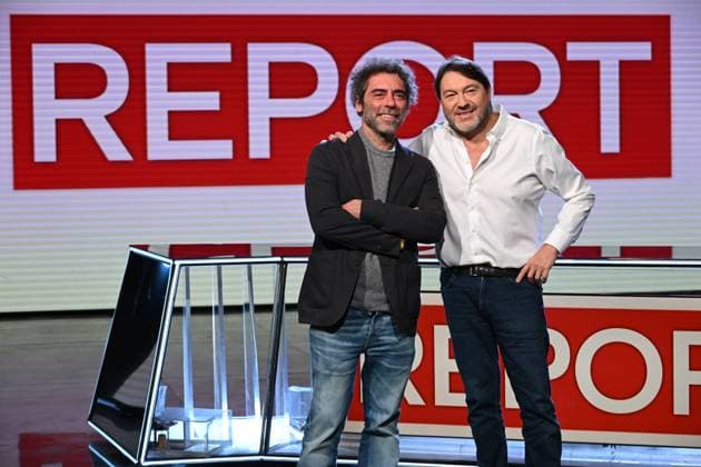 Rome, Italy: Rome: Rai Studios, Via Teulada. Report broadcast. In the photo: Sigfrido Ranucci, Luca Bertazzoni Rome Italy  - ZUMAp169 20251107_zea_p169_516 Copyright: xMaurizioxD Avanzox