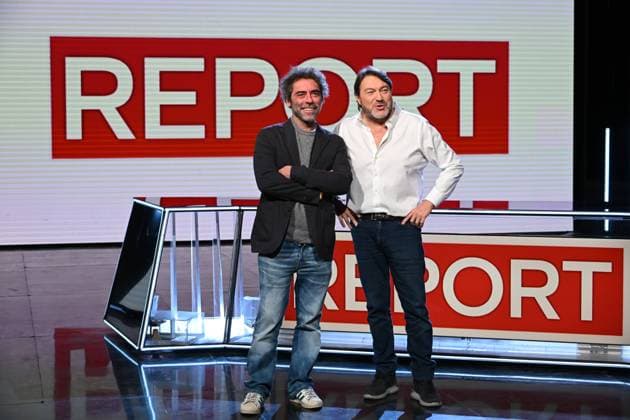 Rome, Italy: Rome: Rai Studios, Via Teulada. Report broadcast. In the photo: Sigfrido Ranucci, Luca Bertazzoni Rome Italy  - ZUMAp169 20251107_zea_p169_513 Copyright: xMaurizioxD Avanzox