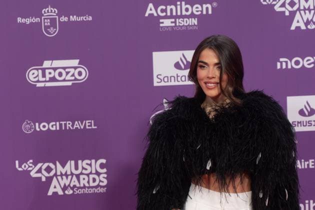 Photocall of Los40 Music Awards Santander 2025 in Valencia Influencer Violeta Mangrinán during the photocall prior to the Los40 Music Awards Santander 2025, at the Roig Arena, on November 7, 2025, in Valencia, Comunidad Valenciana Spain This edition marks the 20th anniversary of the awards, considered one of the most important music events in Spain and internationally 07 NOVEMBER 2025 MUSIC FAMOUSES SINGERS LOS 40 POSED PHOTOCALL Valencia Comunidad Valenciana Valencia Comunidad Valenciana Spain  Copyright: xJorgexGilx 7084688