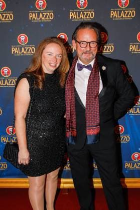 Gala-Premiere 2025 der Palazzo Dinner Show im Spiegelpalast in Berlin Berlin, 7.11.2025 Kolja Kleeberg und Partnerin Katharina Kriebel bei der Gala-Premiere 2025 der Palazzo Dinner Show im Spiegelpalast in Berlin Berlin Copyright: xMatthiasxGränzdörferx