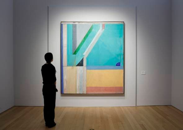 Ocean Park 40 by Richard Diebenkorn is on display as part of Fall 20 21 Marquee Week at Christie s New York on Friday, November 7, 2025 in New York City.  NYP20251107172 JOHNxANGELILLO