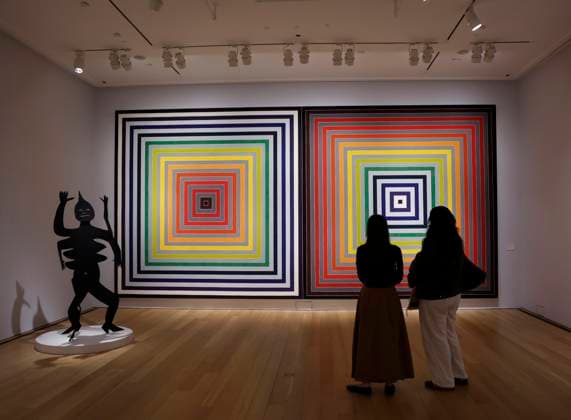 Paradoxe sur le comedien by Frank Stella is on display as part of Fall 20 21 Marquee Week at Christie s New York on Friday, November 7, 2025 in New York City.  NYP20251107174 JOHNxANGELILLO