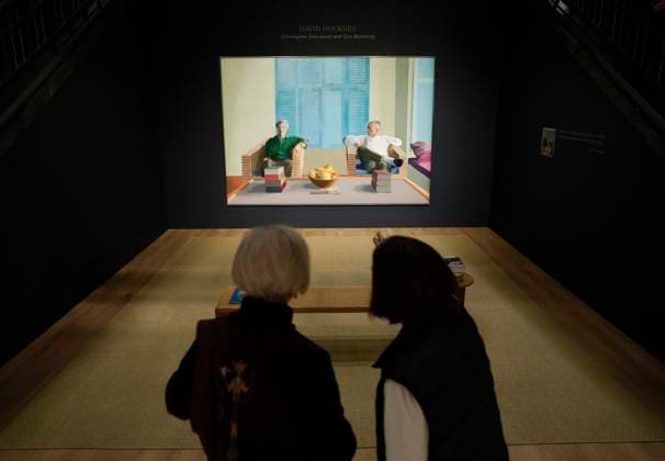 Entertainment Bilder des Tages Christopher Isherwood and Don Bachardy by David Hockney is on display as part of Fall 20 21 Marquee Week at Christie s New York on Friday, November 7, 2025 in New York City.  NYP20251107177 JOHNxANGELILLO