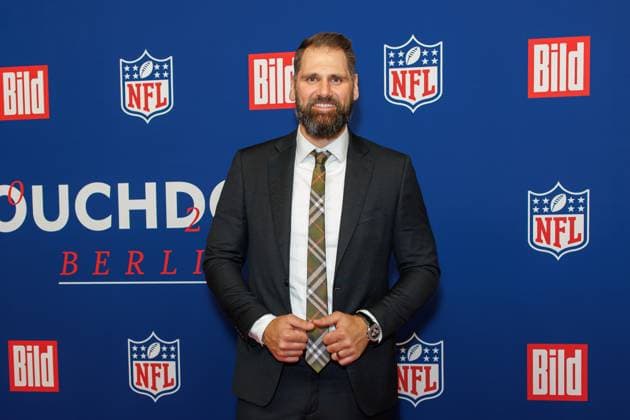 Empfang - BILD NFL TOUCHDOWN BERLIN - Sebastian Vollmer beim BILD TOUCHDOWN BERLIN National Football League - Empfang, anlässlich des ersten regulären Saisonspiels der NFL Teams Indianapolis Colts vs. Atlanta Falcons am 07.11.2025 im Axel-Springer-Hochhaus in Berlin. Copyright: xEventpressxKochanx