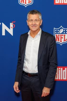Empfang - BILD NFL TOUCHDOWN BERLIN - Herbert Hainer beim BILD TOUCHDOWN BERLIN National Football League - Empfang, anlässlich des ersten regulären Saisonspiels der NFL Teams Indianapolis Colts vs. Atlanta Falcons am 07.11.2025 im Axel-Springer-Hochhaus in Berlin. Copyright: xEventpressxKochanx