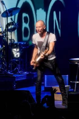 Sting performs on stage at the Hard Rock Live in the Seminole Hotel and Casino Hollywood, in Hollywood, Florida on Friday, November 7, 2025.  MIA20251107108 GARYxIxROTHSTEIN