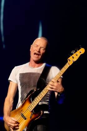 Sting performs on stage at the Hard Rock Live in the Seminole Hotel and Casino Hollywood, in Hollywood, Florida on Friday, November 7, 2025.  MIA20251107125 GARYxIxROTHSTEIN