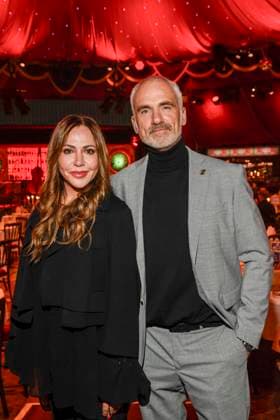 abb Palazzo- Simone Thomalla und Rene M zu Gast bei der Gala Premiere von Kolja Kleeberg und Hans-Peter Wodarz 17. Dinner Show Unikate im PALAZZO-Spiegelpalast am 07.11.2025 in Berlin Berlin Deutschland