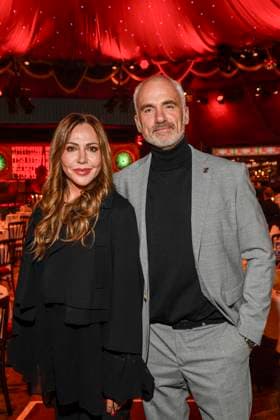 abb Palazzo- Simone Thomalla und Rene M zu Gast bei der Gala Premiere von Kolja Kleeberg und Hans-Peter Wodarz 17. Dinner Show Unikate im PALAZZO-Spiegelpalast am 07.11.2025 in Berlin Berlin Deutschland
