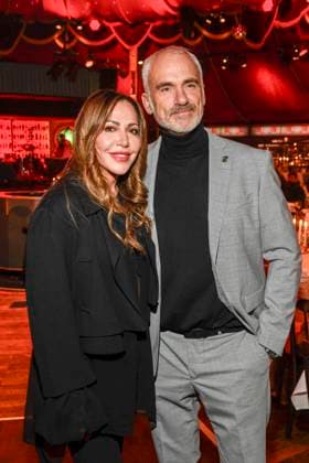 abb Palazzo- Simone Thomalla und Rene M zu Gast bei der Gala Premiere von Kolja Kleeberg und Hans-Peter Wodarz 17. Dinner Show Unikate im PALAZZO-Spiegelpalast am 07.11.2025 in Berlin Berlin Deutschland