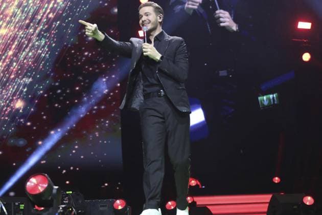 Die Schlagernacht des Jahres 2025 in der Arena Oberhausen ** NUR FÜR REDAKTIONELLE ZWECKE ** EDITORIAL USE ONLY **<p>Eric Philippi bei der Schlagernacht des Jahres 2025 am Samstag den 08. November 2025 in der Arena Oberhausen Foto : Frank Oppitz FUNKE Foto Services< p> Bun Deutschland NRW Oberhausen Copyright: FrankxOppitz