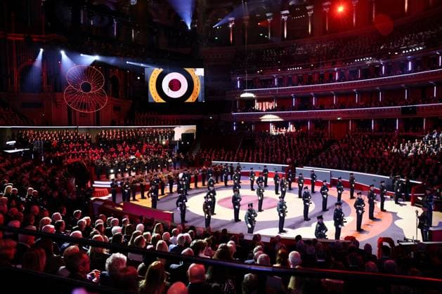 Royal British Legion Festival of Remembrance, in London Members of the Royal Air Force take part in the Royal British Legion Festival of Remembrance, an annual event honouring military service members, which holds special significance in 2025 as it marks the 80th anniversary of the end of World War Two, at the Royal Albert Hall in London, Britain, November 8, 2025., Credit:Jack Taylor Avalon UNITED KINGDOM, LONDON  Copyright: xJackxTaylorx xAvalonx 1051236633