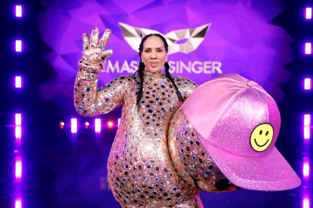 Designerin Barbara Becker als Figur Smiley in der Prosieben-Show The Masked Singer in den MMC-Studios in Ossendorf. Köln, 08.11.2025 NRW Deutschland *** Designer Barbara Becker as the character Smiley in the Prosieben show The Masked Singer at the MMC Studios in Ossendorf Cologne, 08 11 2025 NRW Germany Copyright: xChristophxHardtx