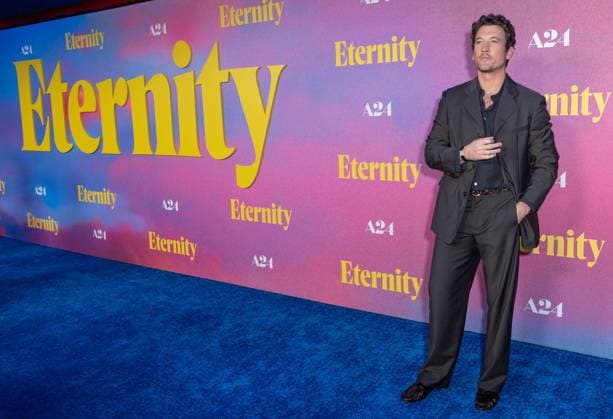 November 8, 2025, Bronx, New York, USA: Miles Teller attends Eternity premiere at Regal Union Square in New York, NY on November 8, 2025. Bronx USA - ZUMAr339 20251108_znp_r339_035 Copyright: xLevxRadinx