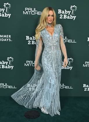 2025 Baby2Baby Gala Paris Hilton arriving to the 2025 Baby2Baby Gala presented by Paul Mitchell at the Pacific Design Center on November 8, 2025 in West Hollywood, Ca. West Hollywood Pacific Design Center California USA Copyright: xLisaxOConnor xAFF-USA.COMx