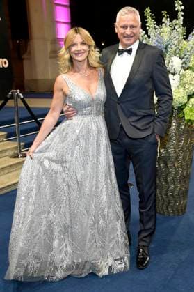 Anna Posch und Stefan Blöcher beim 43. Deutschen SportpresseBall 2025 in der Alten Oper. Frankfurt, 08.11.2025