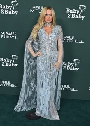 2025 Baby2Baby Gala Paris Hilton arriving to the 2025 Baby2Baby Gala presented by Paul Mitchell at the Pacific Design Center on November 8, 2025 in West Hollywood, Ca. West Hollywood Pacific Design Center California USA Copyright: xLISAxOConnor xAFF-USA.COMx