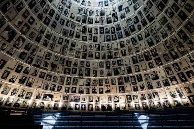 November 9, 2025: The Hall of Names at Yad Vashem in Jerusalem stands as a solemn monument to the six million Jewish victims of the Holocaust. The towering cone displays the blank sky, symbolizing the lost future, while the surrounding reservoir holds the Pages of Testimony, seeking to restore the identities of the murdered. On the 87th anniversary of Kristallnacht (November 9th), this architectural monument to individual remembrance serves as a stark reminder of the human cost of hatred and the imperative to defend the Jewish future amidst a concerning global surge in antisemitism. - ZUMAa126 20251109_zap_a126_009 Copyright: xNirxAlonx