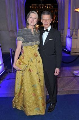 43. Deutscher Sportpresseball 2025. Franziska Reichenbacher und Alfred Joseph Schneiberg anläßlich des 43. Deutschen Sportpresseballs am 08.11.2025 in der Alten Oper Frankfurt Main. 20251108MWI094410
