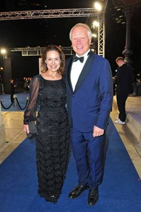 43. Deutscher Sportpresseball 2025. Tom Buhrow und Daniela Boff anläßlich des 43. Deutschen Sportpresseballs am 08.11.2025 in der Alten Oper Frankfurt Main. 20251108MWI094642