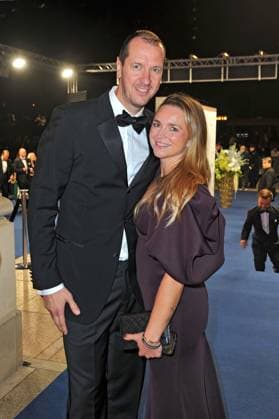 43. Deutscher Sportpresseball 2025. Pascal und Angela Hens anläßlich des 43. Deutschen Sportpresseballs am 08.11.2025 in der Alten Oper Frankfurt Main. 20251108MWI094655