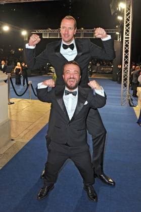 43. Deutscher Sportpresseball 2025. Pascal Hens und Mathias Mester anläßlich des 43. Deutschen Sportpresseballs am 08.11.2025 in der Alten Oper Frankfurt Main. 20251108MWI094666
