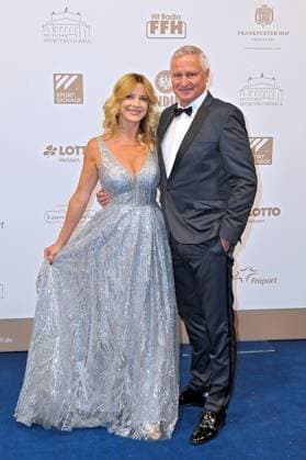 43. Deutscher Sportpresseball 2025. Stefan Blocher und Anna Posch anläßlich des 43. Deutschen Sportpresseballs am 08.11.2025 in der Alten Oper Frankfurt Main. 20251108MWI094322