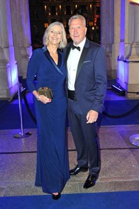 43. Deutscher Sportpresseball 2025. Andreas und Birgit Köpke anläßlich des 43. Deutschen Sportpresseballs am 08.11.2025 in der Alten Oper Frankfurt Main. 20251108MWI094372