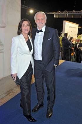 43. Deutscher Sportpresseball 2025. Rudi und Sabrina Völler anläßlich des 43. Deutschen Sportpresseballs am 08.11.2025 in der Alten Oper Frankfurt Main. 20251108MWI094440