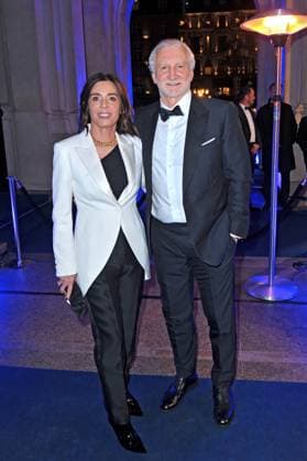 43. Deutscher Sportpresseball 2025. Rudi und Sabrina Völler anläßlich des 43. Deutschen Sportpresseballs am 08.11.2025 in der Alten Oper Frankfurt Main. 20251108MWI094446