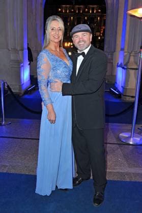 43. Deutscher Sportpresseball 2025. Sven Ottke und Monic Frank anläßlich des 43. Deutschen Sportpresseballs am 08.11.2025 in der Alten Oper Frankfurt Main. 20251108MWI094471