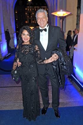 43. Deutscher Sportpresseball 2025. Jürgen Hingsen und Francesca Elstermeier anläßlich des 43. Deutschen Sportpresseballs am 08.11.2025 in der Alten Oper Frankfurt Main. 20251108MWI094477