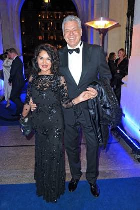43. Deutscher Sportpresseball 2025. Jürgen Hingsen und Francesca Elstermeier anläßlich des 43. Deutschen Sportpresseballs am 08.11.2025 in der Alten Oper Frankfurt Main. 20251108MWI094479