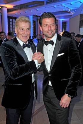 43. Deutscher Sportpresseball 2025. Uli Stein und Roman Weidenfeller anläßlich des 43. Deutschen Sportpresseballs am 08.11.2025 in der Alten Oper Frankfurt Main. 20251108MWI094712
