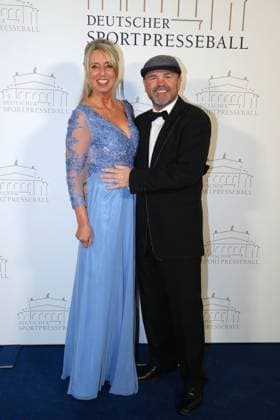 Monic Frank und Sven Ottke beim 43. Deutschen Sportpresseball am 8.11.2025 in der Alten Oper in Frankfurt am Main Deutscher Sportpresseball 2025 in Frankfurt am Main