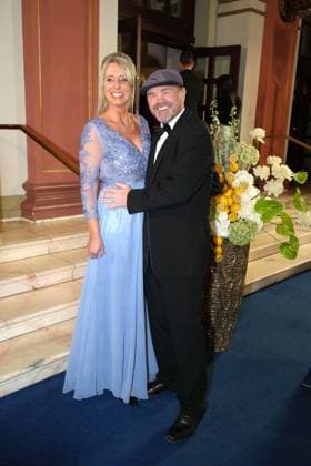 Monic Frank und Sven Ottke beim 43. Deutschen Sportpresseball am 8.11.2025 in der Alten Oper in Frankfurt am Main Deutscher Sportpresseball 2025 in Frankfurt am Main
