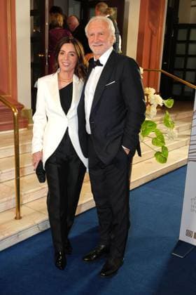 Rudi Voeller und seine Ehefrau Sabrina Voeller beim 43. Deutschen Sportpresseball am 8.11.2025 in der Alten Oper in Frankfurt am Main Deutscher Sportpresseball 2025 in Frankfurt am Main