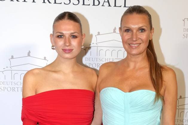 Noemi Peschel und Magdalena Brzeska beim 43. Deutschen Sportpresseball am 8.11.2025 in der Alten Oper in Frankfurt am Main Deutscher Sportpresseball 2025 in Frankfurt am Main
