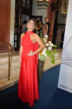 Laura Wontorra beim 43. Deutschen Sportpresseball am 8.11.2025 in der Alten Oper in Frankfurt am Main Deutscher Sportpresseball 2025 in Frankfurt am Main