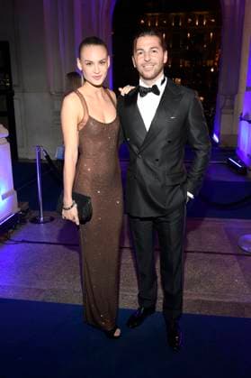 Chiara Alina Kohlmann-Kaiser und Riccardo Basile beim 43. Deutschen SportpresseBall 2025 in der Alten Oper. Frankfurt, 08.11.2025